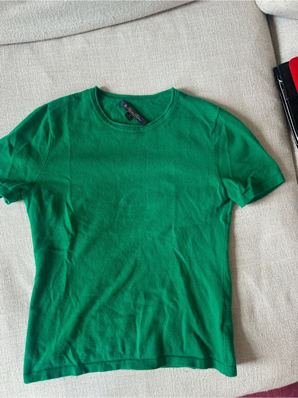 Brooks Brothers Bright Green Kids Crewneck Tee